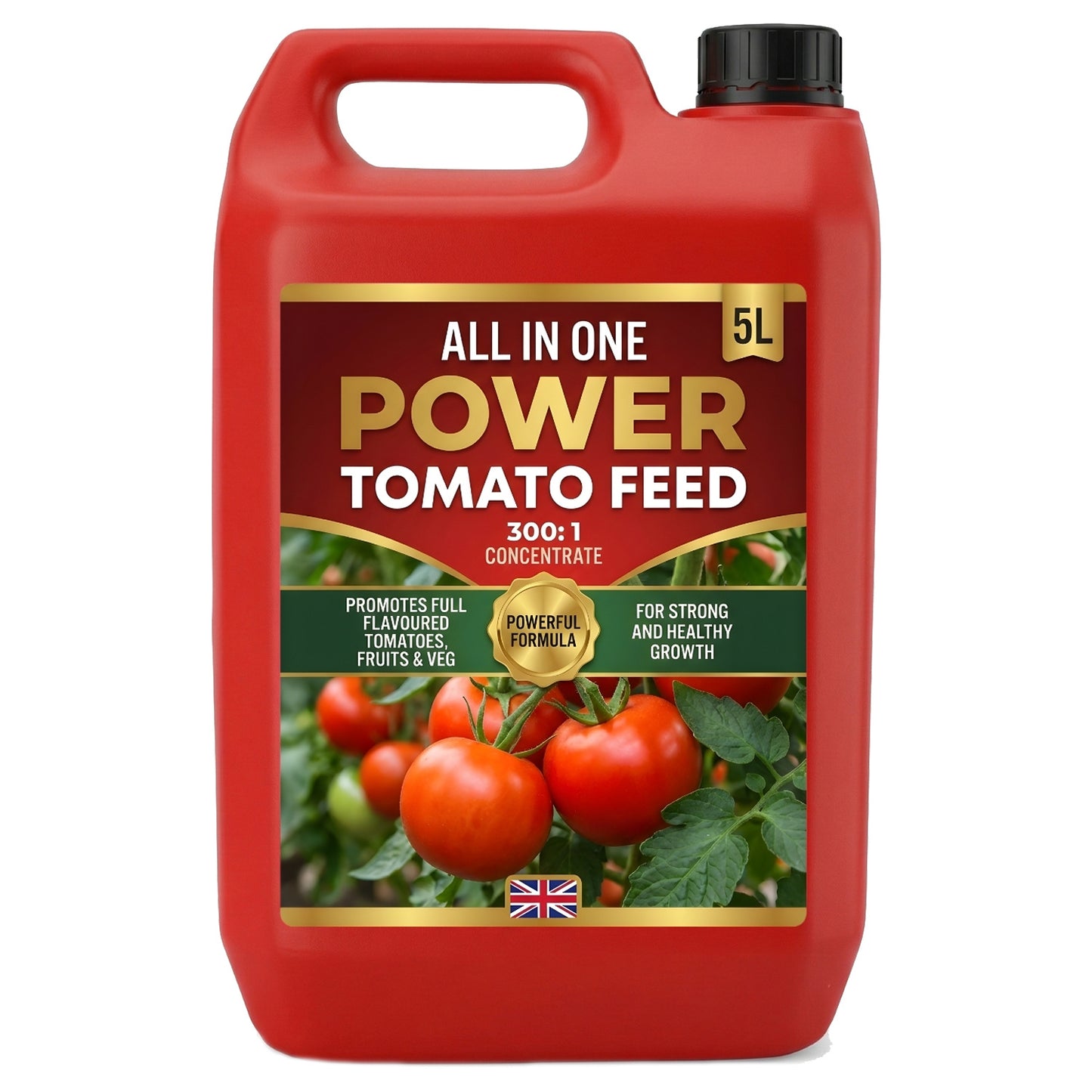 Nutrient Packed Concentrated Healthy Tomato Feed For Tomatoes, Peppers & Cucumbers (5 Litre)