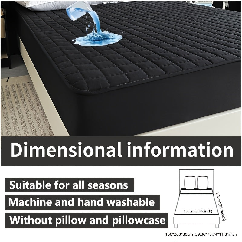 1pc Waterproof Mattress Protector Fitted Sheet, Made from High-Quality Materials, Soft, Breathable, And Comfortable. Ideal for RV Additions And Bedding, Suitable for Bedrooms, Guest Rooms, Or Rvs. Usable in All Seasons