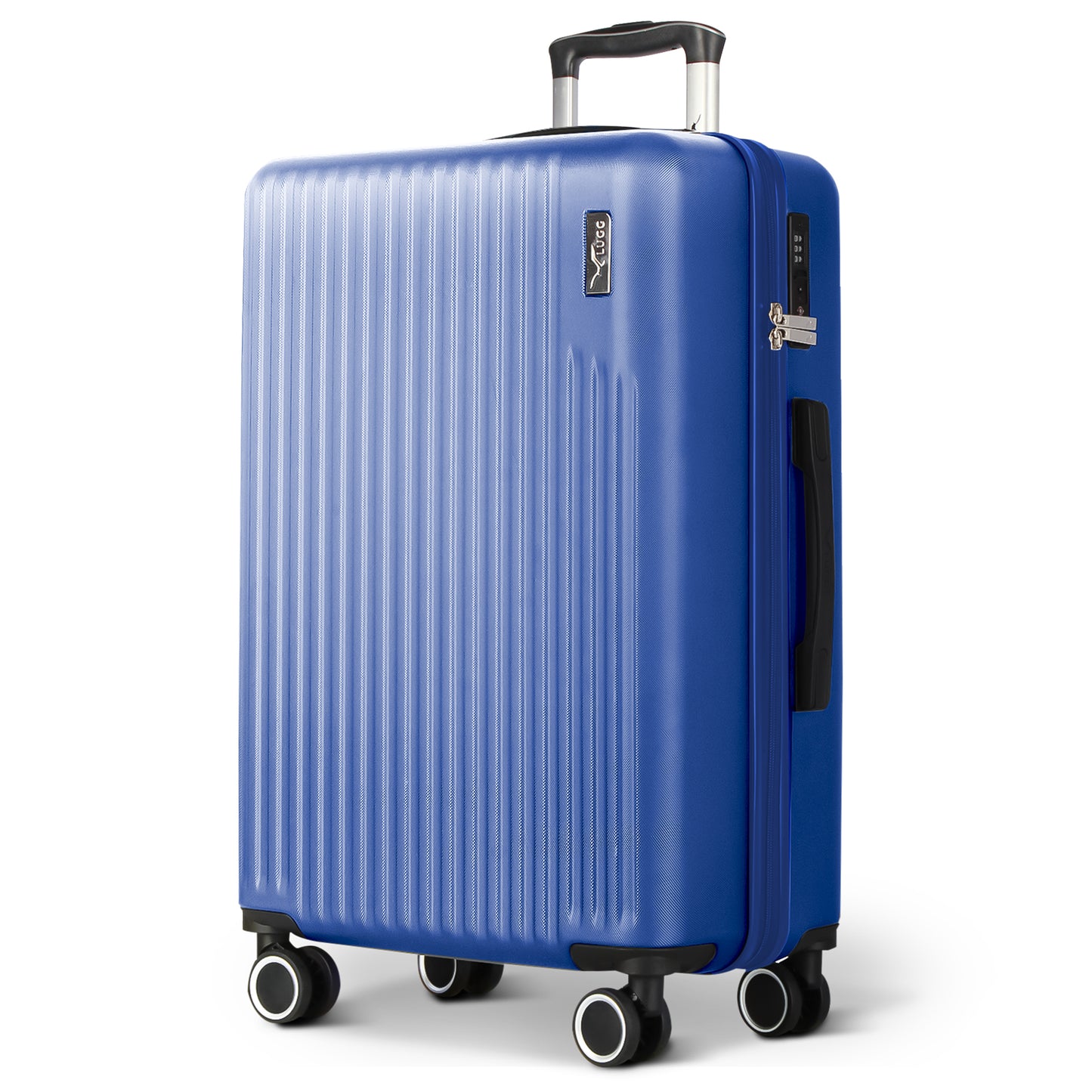 LUGG 76.5 x 50.5 x 30cm Vacay Suitcase ABS Luggage with TSA Indent Lock, Aluminium Trolley Handle, 360° Spinner Wheels, Water-Resistant & Durable Material - Airline Compatible (28inch)