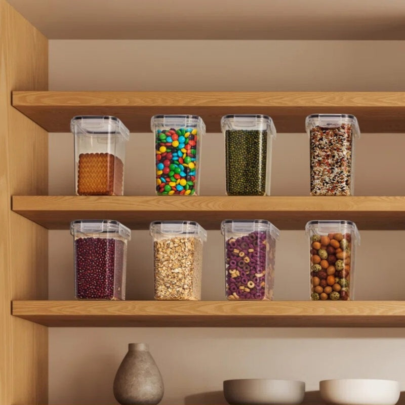 Pantry Canisters with Labels - Mixed-Size Set Options
