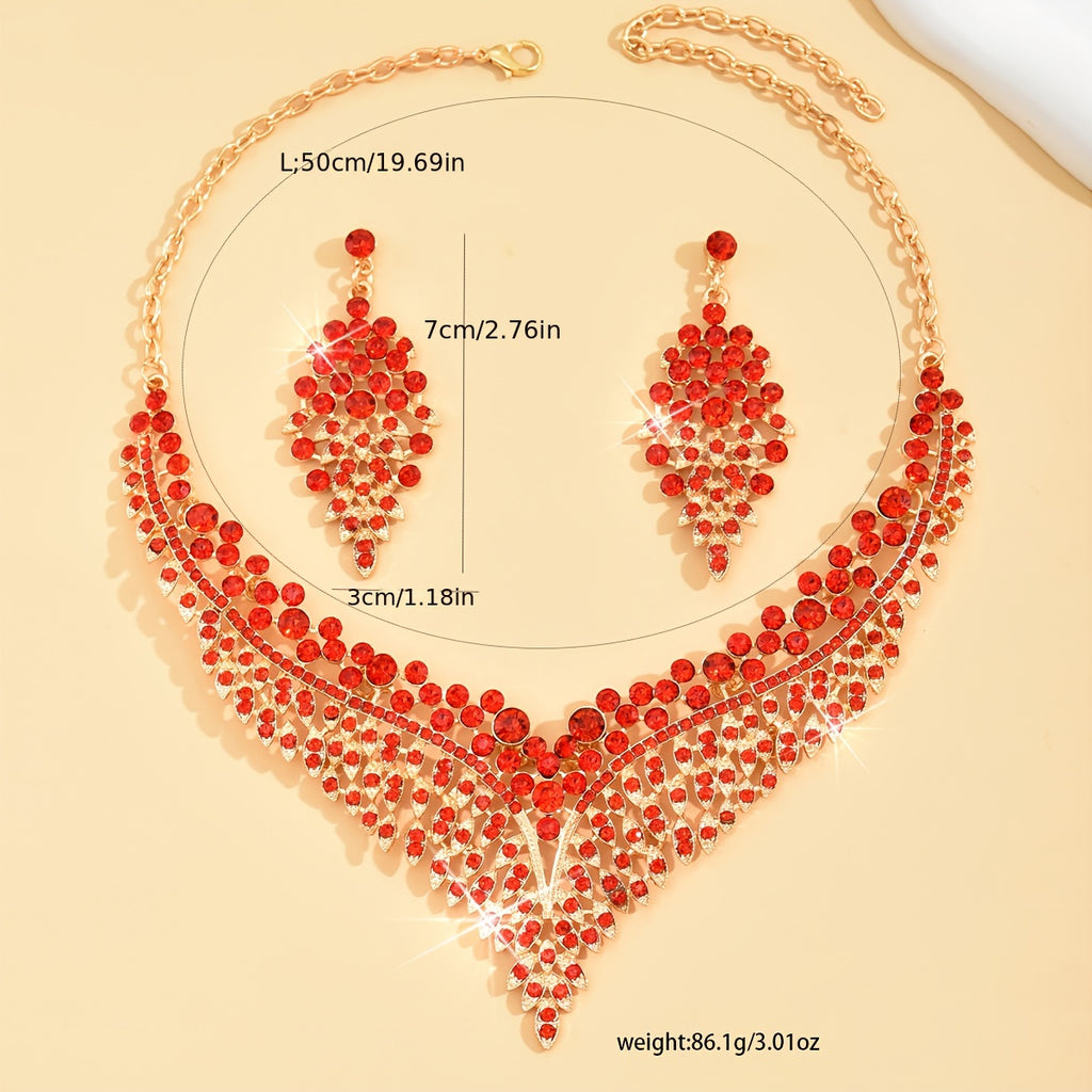 Statement Necklace & Earring Set – Colour Options