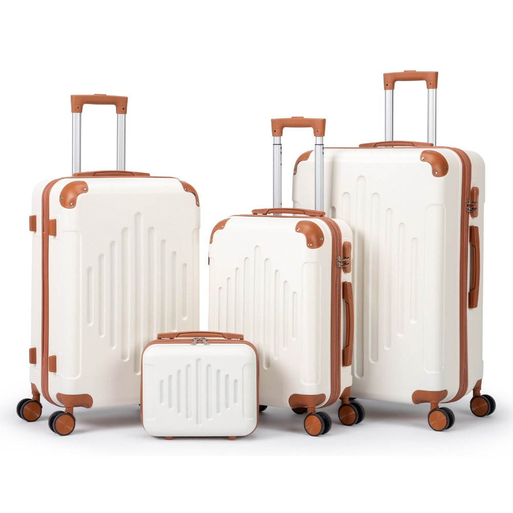 Hard Shell Luggage Set 3 4 5 Piece ABS Suitcase Set with 360° Spinner Wheels Expandable Lightweight Hardside 12 16 20 24 28 Inch 7 Colour Combinations UK