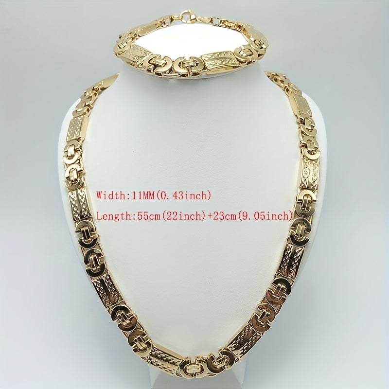 11mm Flat Stainless Steel Choker Chain – Three Finishes