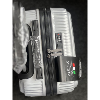 ZULZZ 20'' Lightweight Cabin Carry-On Suitcase – Hard Shell Hand Luggage with Code Lock, 4 Detachable 360° Double Spinner Wheels