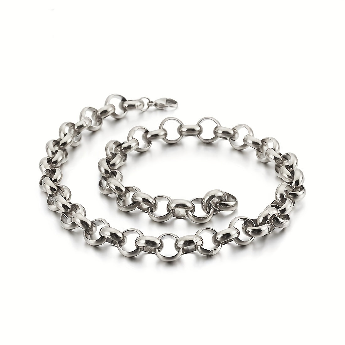 8MM Hot Selling 316L 316L 316L Stainless Steel Silvery Grey/Golden Handmade Hollow Round Chain Men'S And Women'S Necklace
