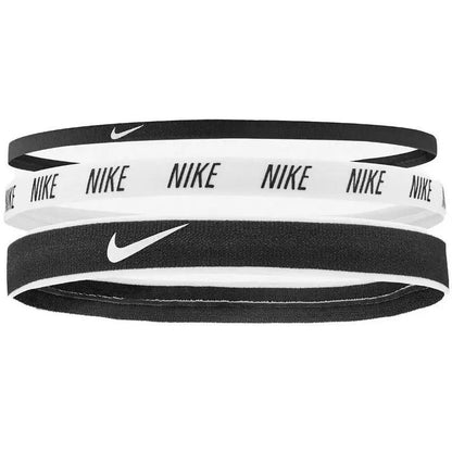 Nike 3 Pack Mix Width Anti Slip Sports Headband, Anti Slip Breathable Black Sports Headbands | High Elasticity Headband Suitable for Running, Fitness, Yoga, Soccer, And Tennis, Fitness Accessories | Minimalist Headband