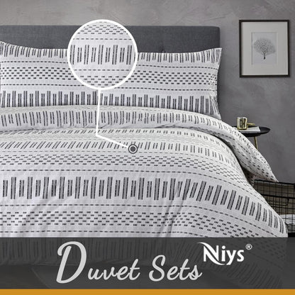 NIYS Bedding Duvet Cover Set in Single, Double and King Size with pillow cases