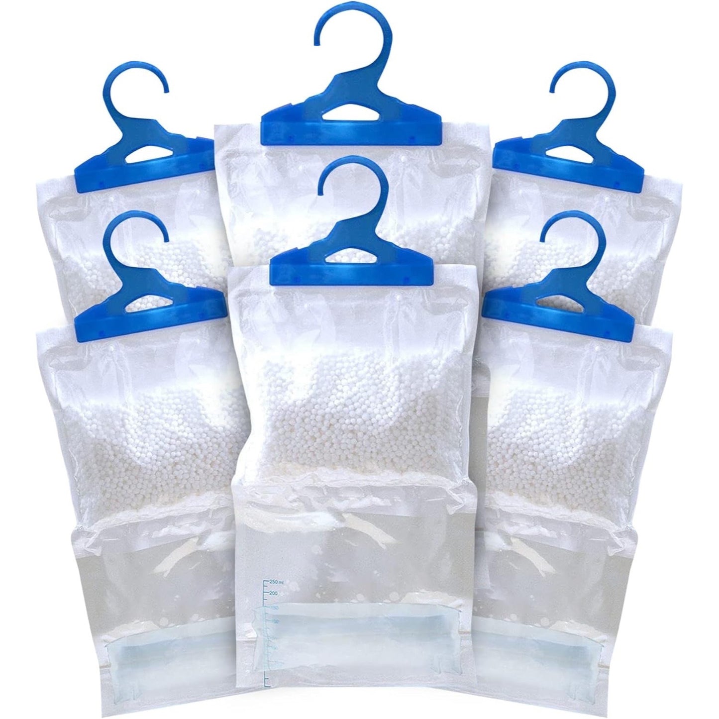 Wardrobe Hanging Moisture Absorber Bags – 5-Pack / 10-Pack (210 g Each) – Closet, Cupboard & Laundry Freshness, Reduces Humidity, No Power or Maintenance Needed