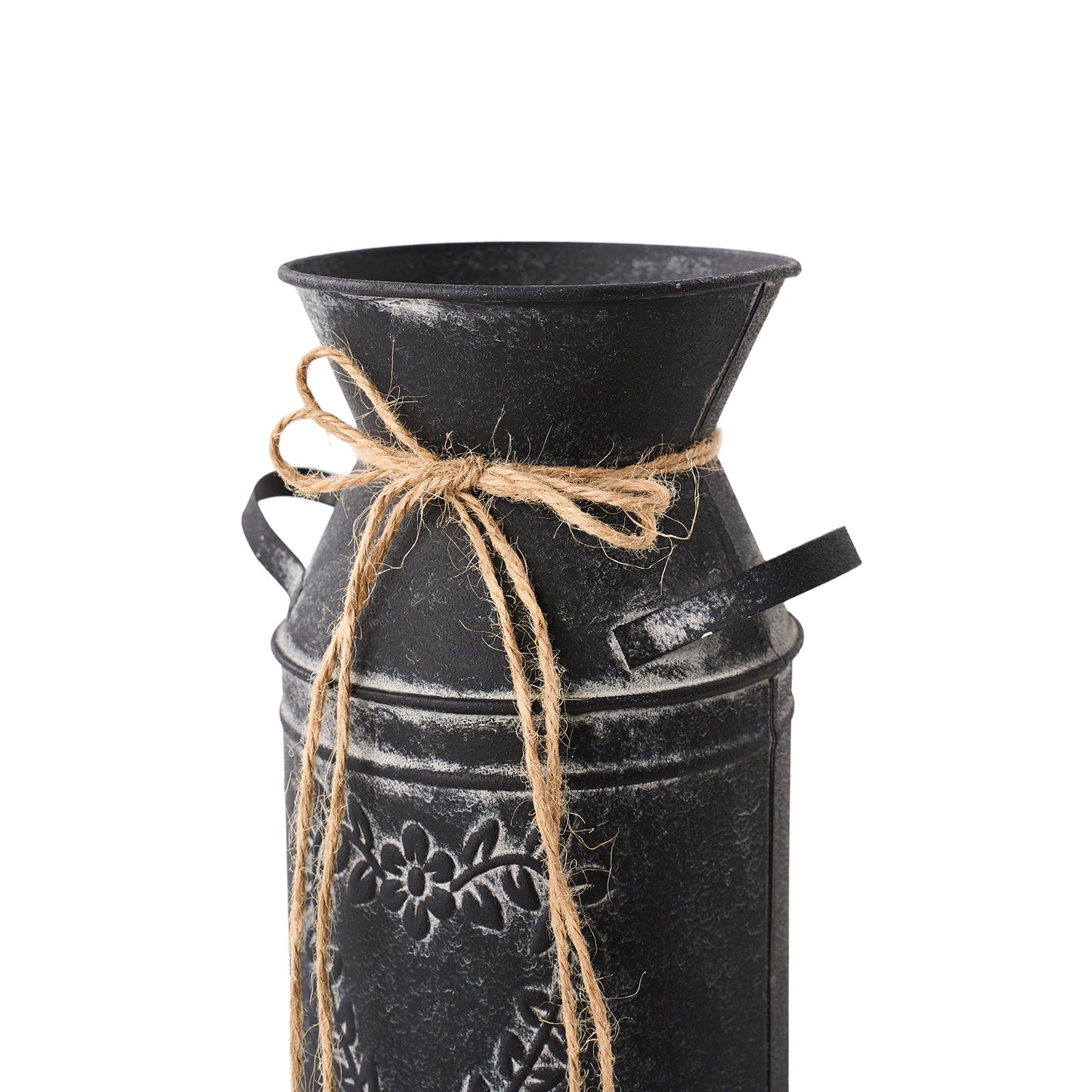 Rustic Metal Pitcher Vase with Heart Cut-Out Detail - lifestyle setting 29