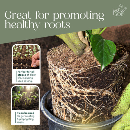 Pelle & Sol 10/20/40/50/60Ltr Multi Purpose Compost - Compost for Outdoor Plants & Soil for Plants Indoors - Potting Soil for Pots Plants Outdoor - All Purpose Nutrient Rich Fertiliser, Houseplant Potting Mix