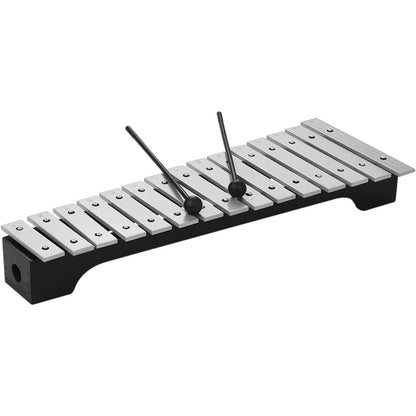 15-Note Xylophone Glockenspiel Wooden Base Aluminum Bars with Mallets Percussion Musical Instrument Gift with Carrying Bag
