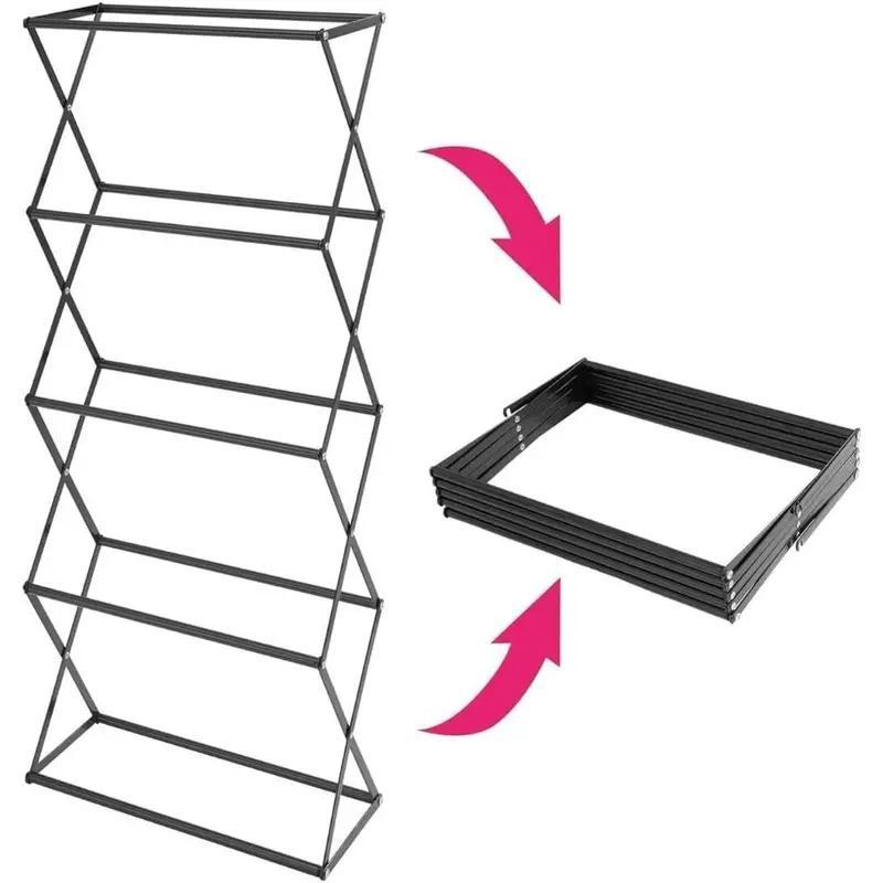 4 Tier Vertical Strawberry & Herb Planter – Raised Garden Beds With 4 Removable Raised Planter Trays, Foldable Structure, Outdoor Indoor Planter Stand For Flowers, Vegetables and Herbs