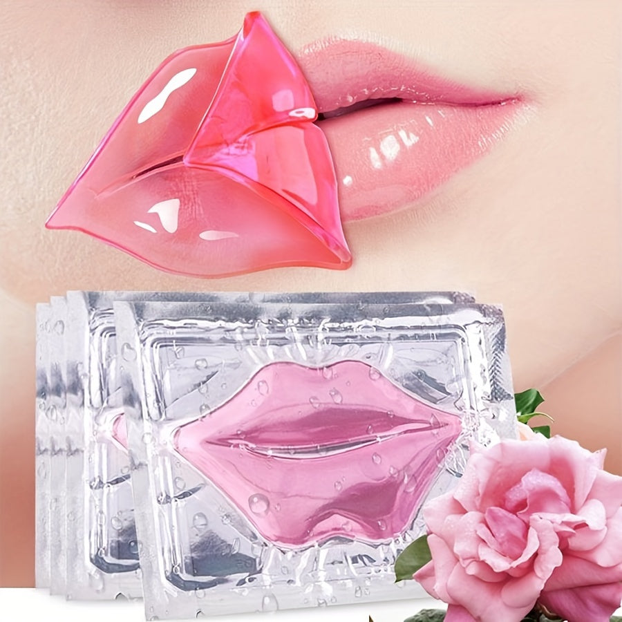30pcs Hyaluronic acid Pink Lip Mask Patch for Hydrated Lips, Moisturizing And Hydrating Anti-Dry Lip Care & & Lip Sleeping & Lip Nourishes & Lip Mother Gifts Set Gifts for Women