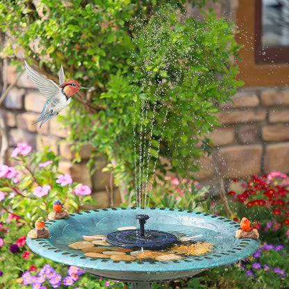 1.8W Solar Fountain Outdoor Floating Fountain Suitable for,, Pond - Water with Floating Base, Fountain for Courtyard Decoration, Bird Bath, Assembly, Plastic for Fountain (No Detachable PV)