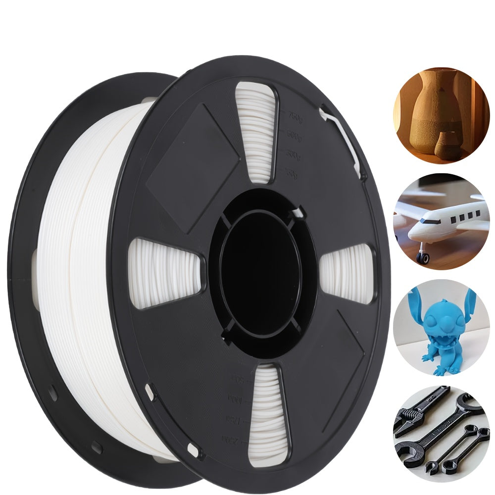 1kg/roll PLA+ 3D Printing Filament - Super Tough & Low Shrink FDM 3D Printer Compatible, 1.75mm Diameter with +/-0.03mm Layer Precision, Bubble-Free Spool Suitable for Most FDM 3D Printers (PLA/PETG/PLA+)