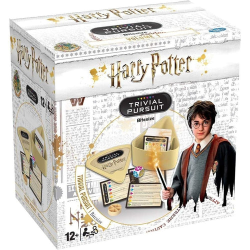 Wizard Trivial pursuit Travel Game Volume 1, Fantasy Movie Quiz Game with 600 Questions, Portable Party Game for 2+ Players