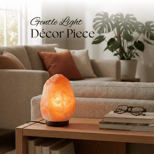 100% Real Himalayan Crystal Rock Salt Lamp - Direct from Foothills of The Himalayas Wooden Base Calming Atmosphere Night Lamp - Handcrafted Design Great as a Gifts (2-3 kg)