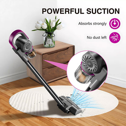 4-in-1 Handheld Vacuum Cleaner Ultra Lightweight Cordless Stick Vacuum, 8000 Pa Powerful Suction- High-Speed Motor, Vacuuming & Mopping & Sweeping, Suitable for Home, Carpets, Pet Hair Cleaning, Easy to Operate and Store, 60dB Low Noise, 3000 mAh, Carpet