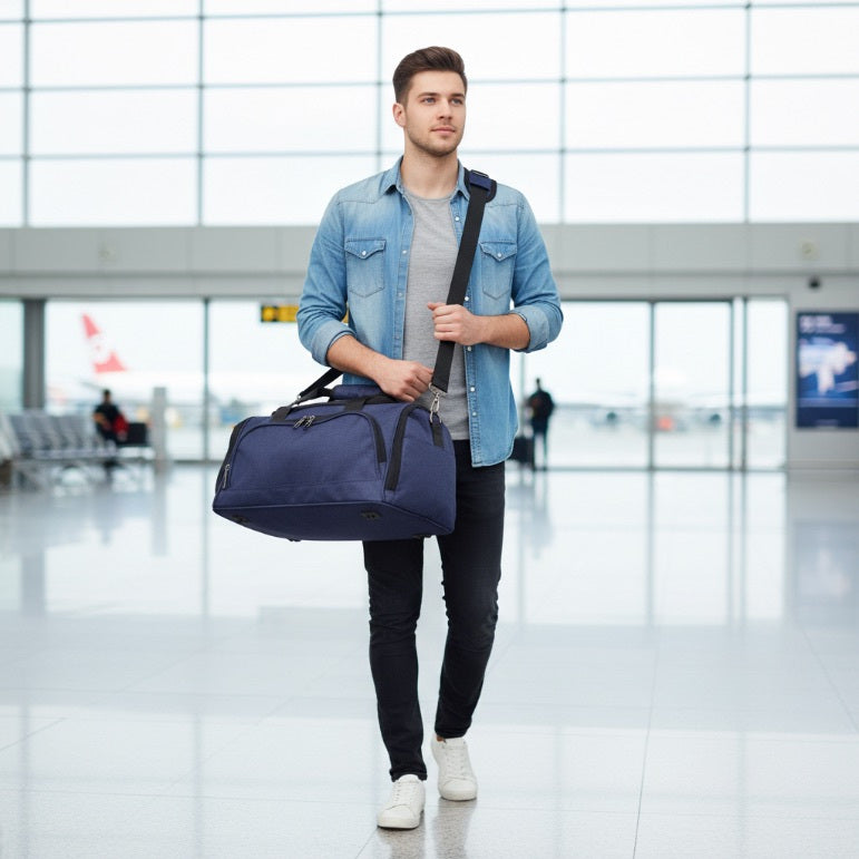 Ryanair & Wizz Air Ultra Lightweight Underseat Travel Carry On Hand Cabin Luggage Holdall Under Seat Flight Bag Fits Ryanair Cabin Bags 40x30x20