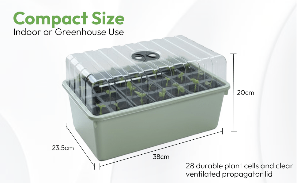 28 Cell Deep Rootrainer Propagator Garland Deep Root Success Kit Reusable Deep cell Root trainers Plug Plant Seed Root Tray Trainer Propagator Deep root success Kit Deep root seed starting trays 12cm Deep