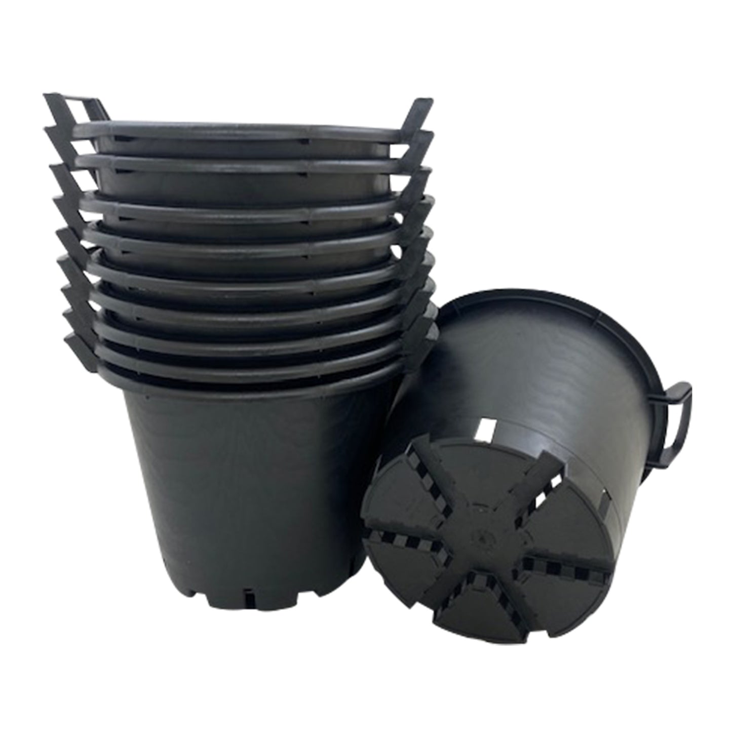 5 x Heavy Duty 30L Large Garden Plant Pots Potato Containers Buckets (Pack of 5) 30 Litre Plastic Planters for Outdoor Plants - Planter Pots for Gardens - Flowers, Vegetables & Trees