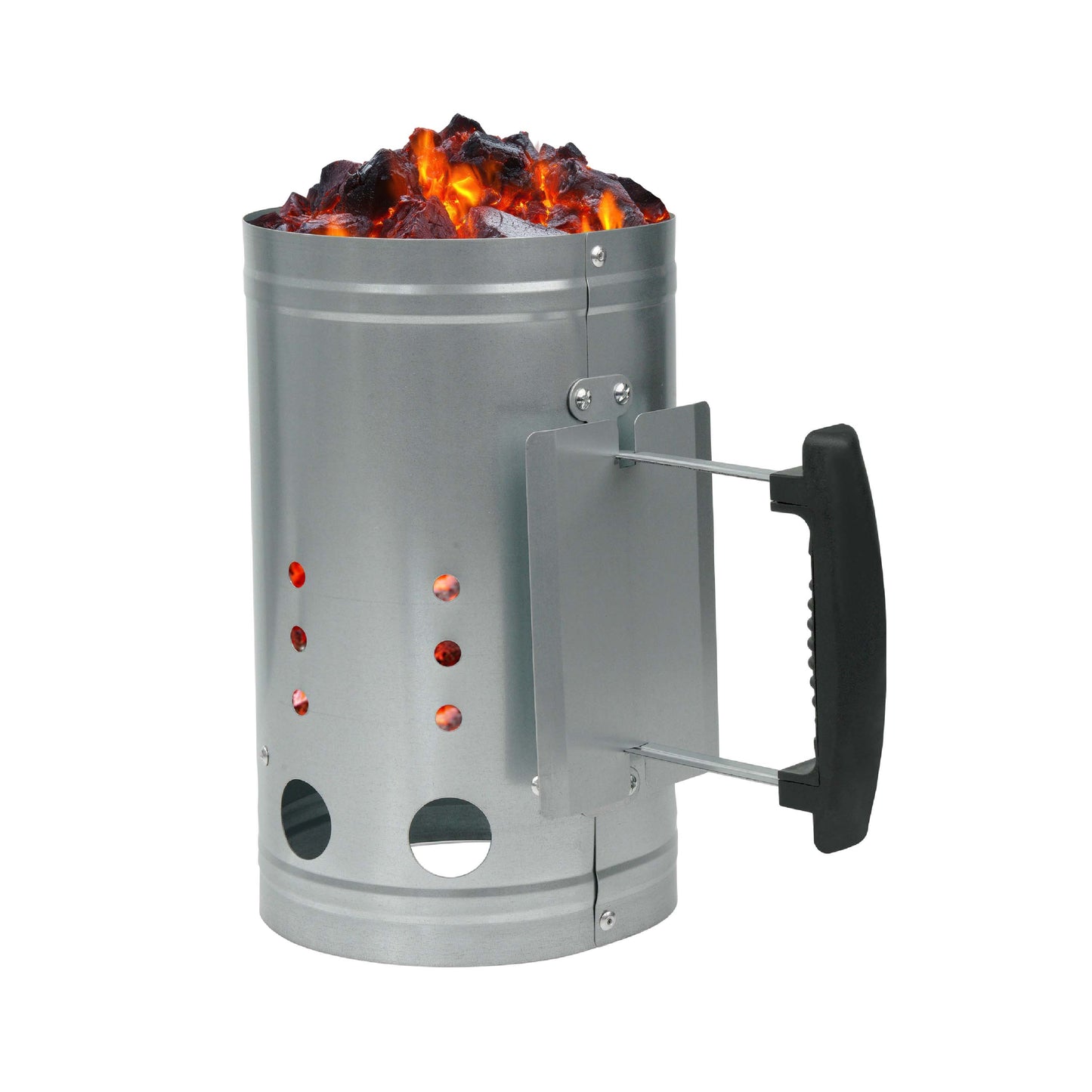 BBQ Chimney Starter – Charcoal Coal Starter & Food Lighter for Heavy Duty BBQ Grill, Coal Burner Kit with Heat-Resistant Handle – Quick Fire Starters for Barbecue, Camping & Outdoor Cooking
