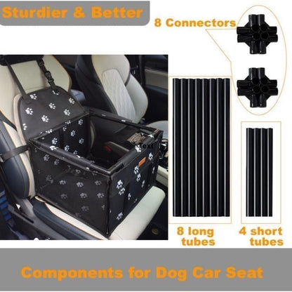 Pet Dog Car Seat, Pet Carrying Basket Suitable for Small Dogs And Cats, Foldable Pet Travel Car Seat Box