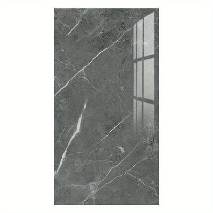 20/24/40pcs Waterproof Self-Adhesive Marble Wall Tile Stickers - Peel & Stick PVC/PE Foam Tiles with Contemporary Straight Puzzle Pattern, Washable & Removable for Bathroom, Kitchen, Living Room Home Decor, Vinyl Stickers Waterproof, Bathroom Renovations,