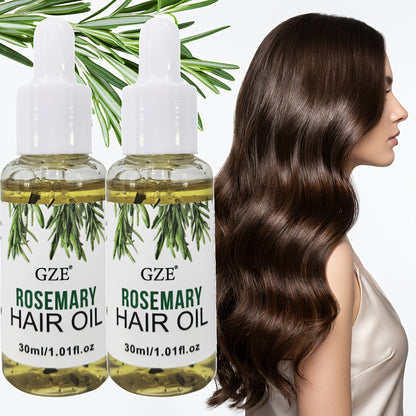 GZE Rosemary Oil for Hair 2 pack Rosemary Scalp Hair Oil, All Type & Texture | Straight, Waves & Chemically Hairs Strengthens
