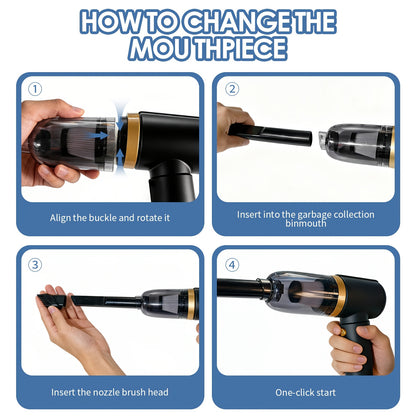 Vacuum Cleaner Powerful Suction for Pet Hair Hardwood Floor Carpet, USB Rechargeable Portable Handheld Vacuum for Home Car Office, Small Dust Cup, Ideal Gift for Anniversary Birthday