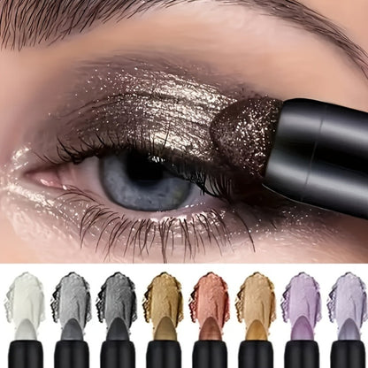 Colourful Shimmer Eyeshadow Pen Set 8 Piece – Glitter Eyeliner Gel Pens & Fluorescent Eye Makeup for Halloween, Christmas, Festivals & Party