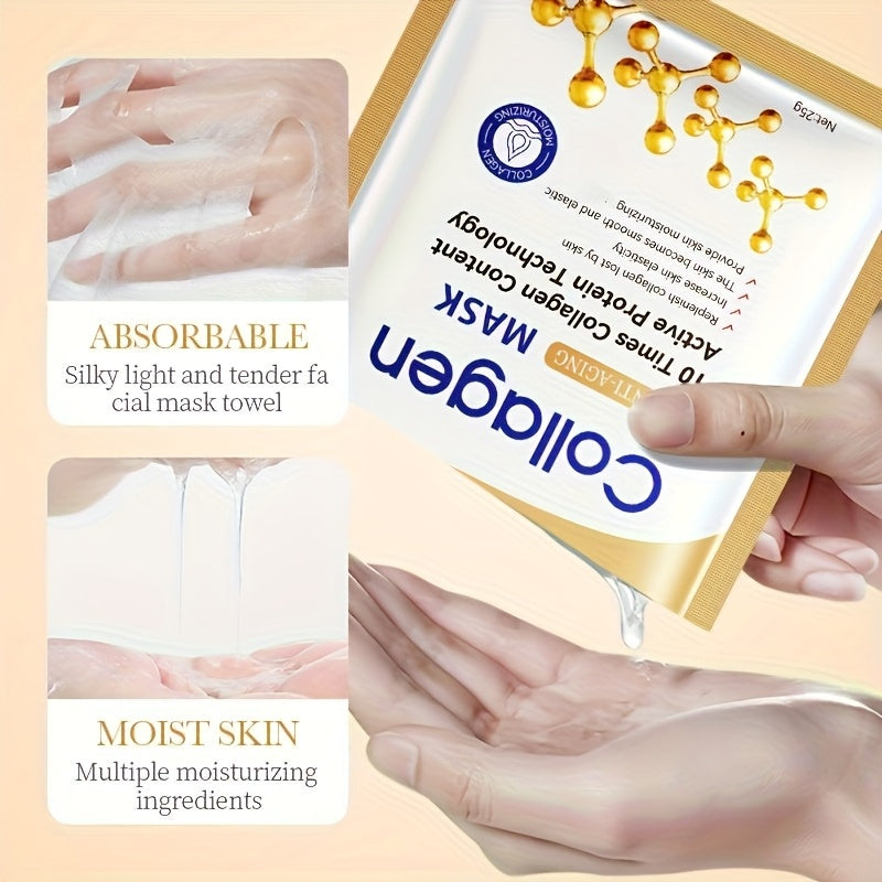 SADOER Collagen Sheet Face Masks – Nine Pack