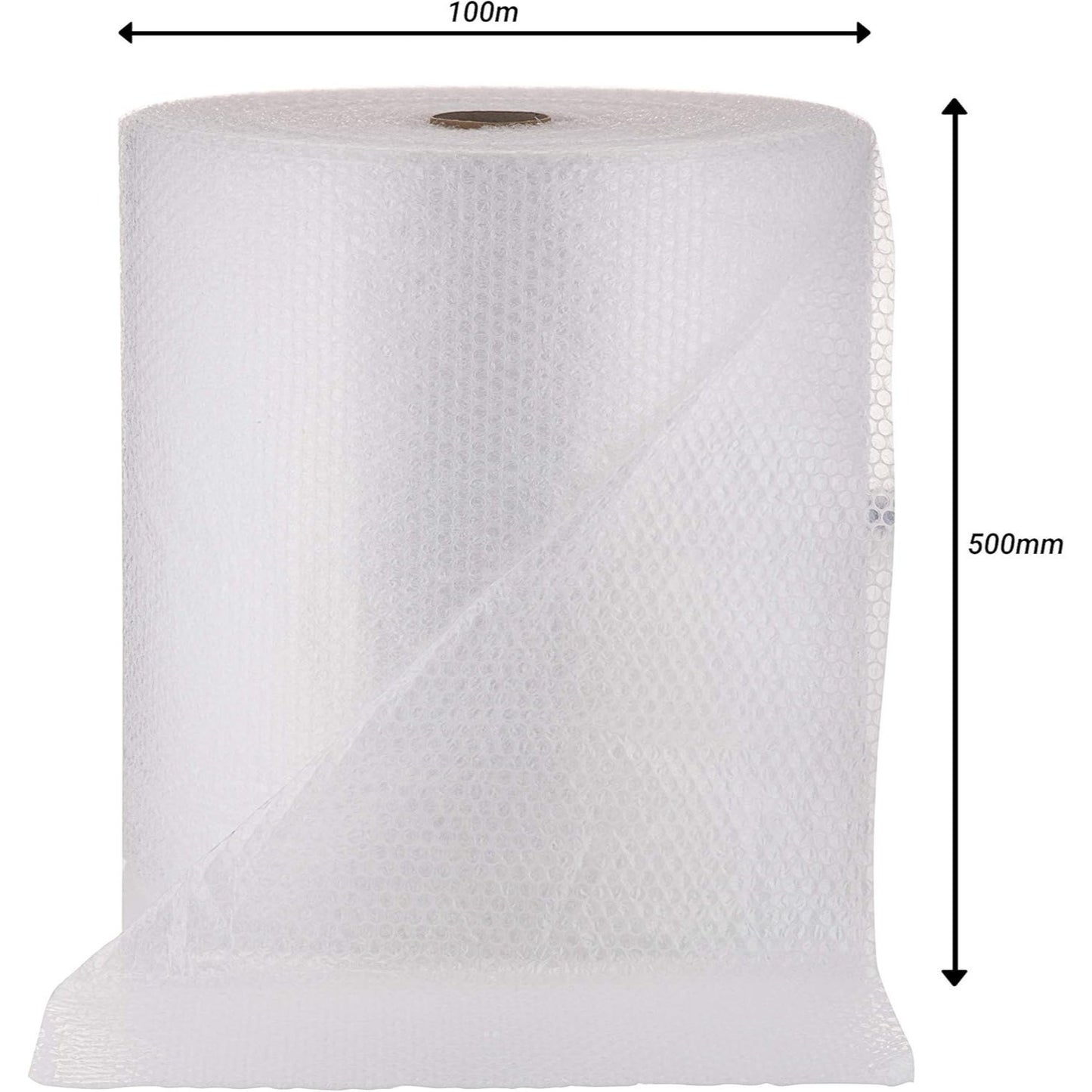 Huge Bubble Cushioning Wrap Roll | 500mm Width x 100 Metre Length | Bubble Cushioning Wrap for Moving Boxes and Shipping - High-Density Polyethylene Material, Protects Surfaces During Packing and Transportation, Protective Packaging| Rubberized Texture |D