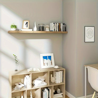 1pc Floating Shelf Wall Shelf Free-floating Shelf Wall Shelf Bookshelf Wooden Board for Books, Pictures, Decorations, Floating Shelves