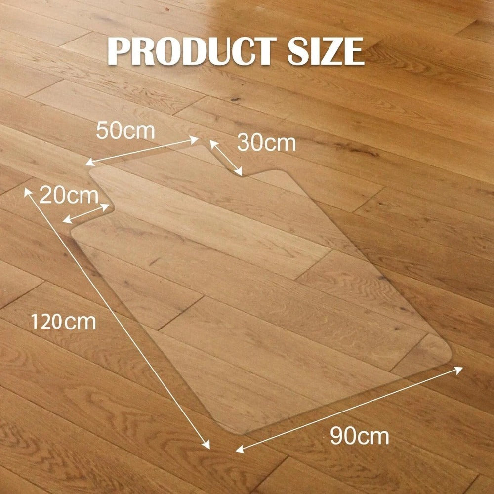 PVC Clear Chair Mat Non Slip Office Chair Desk Mat Floor Computer Carpet Protector Plastic Clear