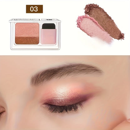 Glitter Dual-Tone Eyeshadow Palette - 5-8 Shades, Waterproof & Long-Lasting, Easy Blend with Brush, Metallic & Matte Finishes for Everyday & Evening Makeup Looks, Glitter Eyeshadow, Evening Makeup, Sleek Packaging, Metallic End, Matte End