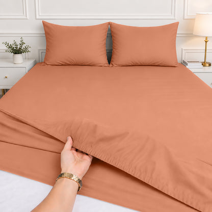 1pc 40CM Extra Deep Fitted Sheet – Soft Comfortable Microfiber Bed Sheet, Durable & Breathable Fabric, All Around Elastic, Wrinkle Resistant, Machine Washable Sheet for Home Bedroom