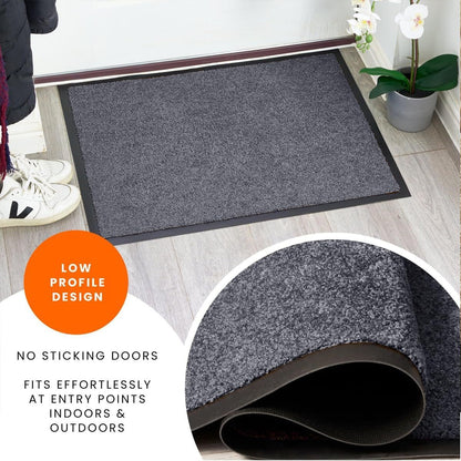 Twist Design Doormat – PVC Surface, Rubber Backing, Easy-Clean
