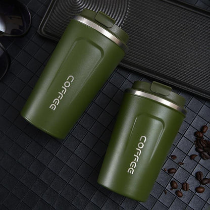 380/510ML Stainless Steel Coffee Mug | Leak-Proof, Travel Thermo Cup, Vacuum Flask, Insulated, Office Use, Reusable, Hand Wash Only