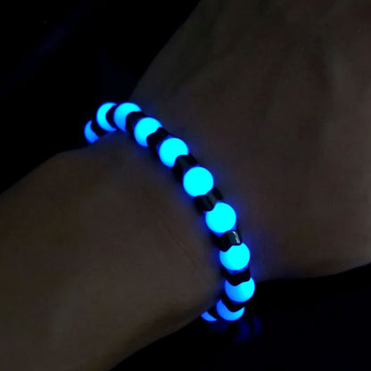 New European and American Style Fun Personality Glow-in-the-Dark Bracelet, Youthful Unisex Wristband, Suitable for Various Holiday Gifts