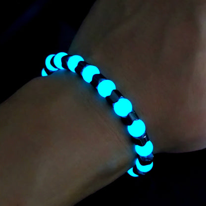 New European and American Style Fun Personality Glow-in-the-Dark Bracelet, Youthful Unisex Wristband, Suitable for Various Holiday Gifts