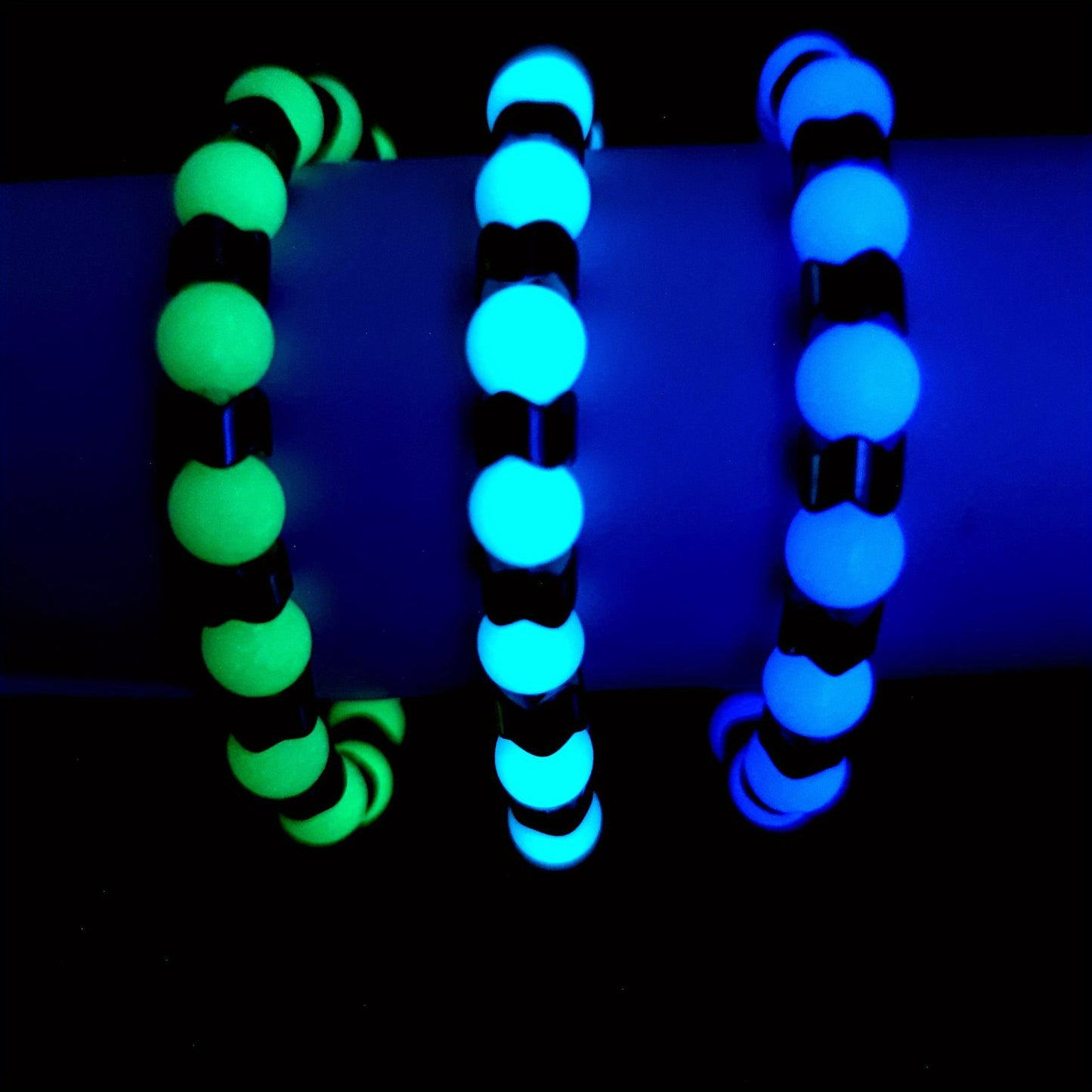 New European and American Style Fun Personality Glow-in-the-Dark Bracelet, Youthful Unisex Wristband, Suitable for Various Holiday Gifts