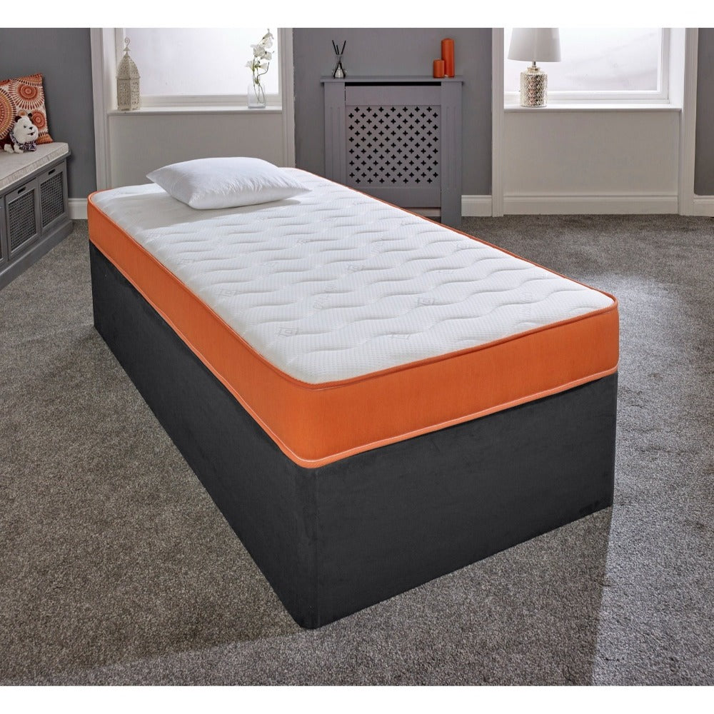Hybrid Spring Mattress 18CM Deep Memory Foam Open Coil Kids Single Double King All Sizes UK Made BS7177