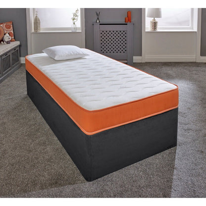 Hybrid Spring Mattress 18CM Deep Memory Foam Open Coil Kids Single Double King All Sizes UK Made BS7177