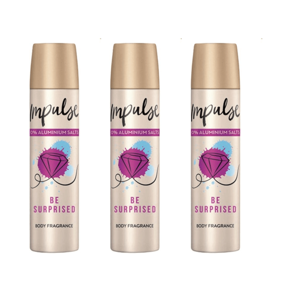 Pack of - 3 Impulse Be Surprised Body Spray 75ml