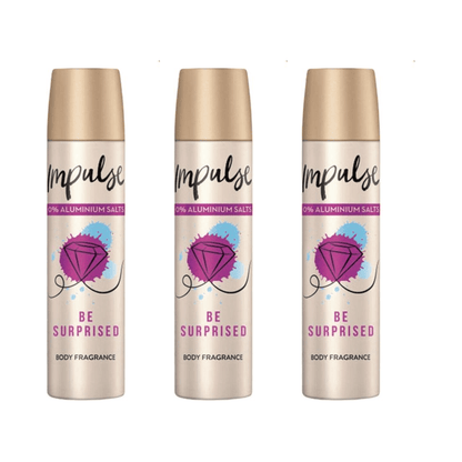 Pack of - 3 Impulse Be Surprised Body Spray 75ml