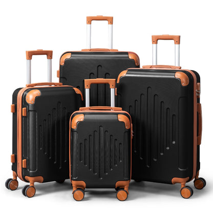 Hard Shell Luggage Set 3 4 5 Piece ABS Suitcase Set with 360° Spinner Wheels Expandable Lightweight Hardside 12 16 20 24 28 Inch 7 Colour Combinations UK