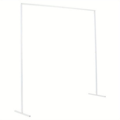 Rectangle Wedding Arch Stand 2x2M Iron Rectangle Backdrop Stand Metal Garden Arch Arbour Climbing Plants Roses for Wedding Ceremony Party Decoration