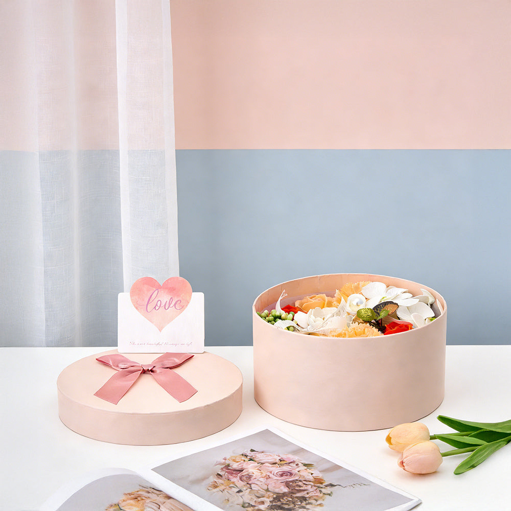 Bath Soap Gift Box, Artificial Flower Bouquet, card, Scented Rose Petal Gift for Valentine'S Day Anniversary, Christmas, Birthday Gift for Women, Girlfriend, Wife