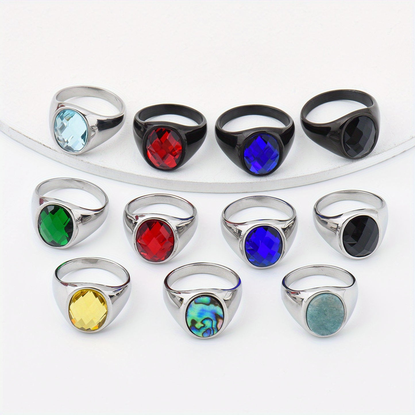 Natural lapis lazuli tiger's eye Minimalism Men's 316LStainless 316L Stainless Steel ring, Fashion Men's 316LStainless 316L Stainless Steel Rings Party Trend Jewelry, Valentine's Day Gift, Father's Day gift, Halloween